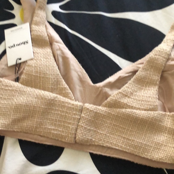 LAST DAY ON POSH Showpo Melbourne Twill Two Piece Short Set in Stone Size US 6 - Picture 4 of 4